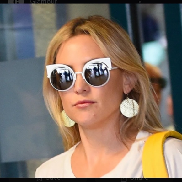 Fendi cat eye mirrored sunglasses